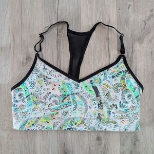 3/$20 Victoria's Secret Paisley The Player Racerback Sports Bra, Medium (B2)